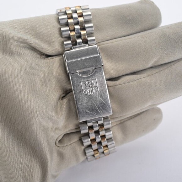 TAG Heuer 1000 Series 980.020B Black Dial 37mm Gold Two Tone Men's Watch - Picture 5 of 5